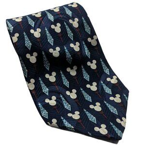 Disney Store Mickey Mouse Blue Silk Tie